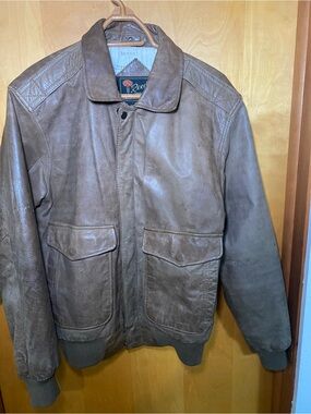 Reed Sportswear genuine leather Jacket - Brown/Black Label